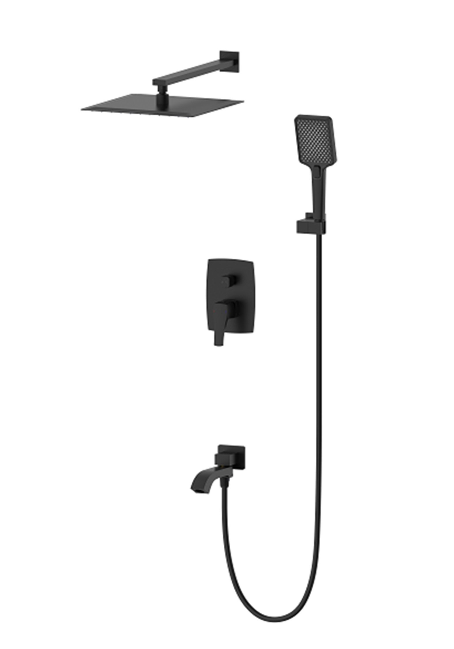 

Душевой комплект Wonzon & Woghand Flex WW-88939072-MB С ВНУТРЕННЕЙ ЧАСТЬЮ, матовый черный