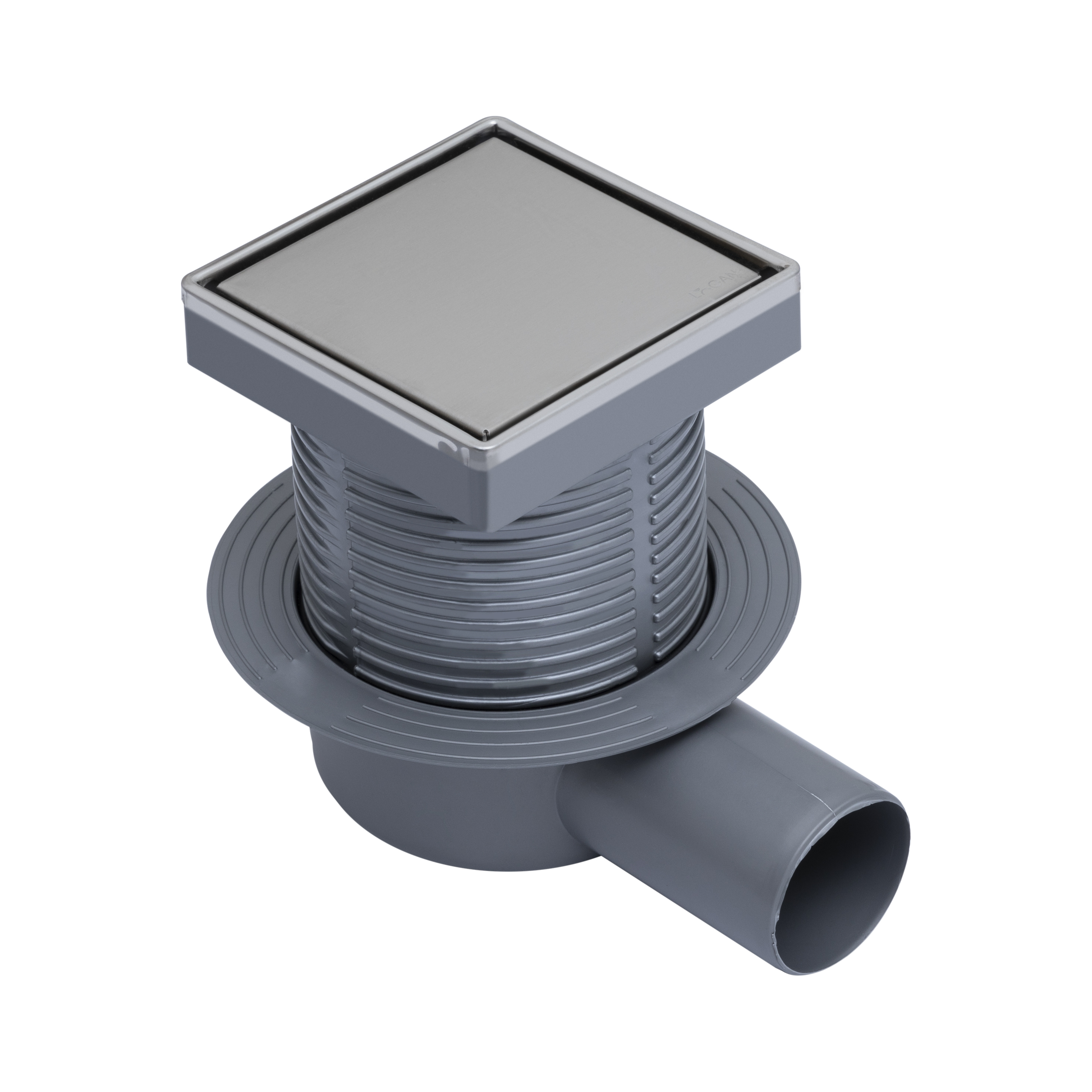 

Душевой трап Logan L006-100 11x11, в пол, нержавеющая сталь, с сифоном