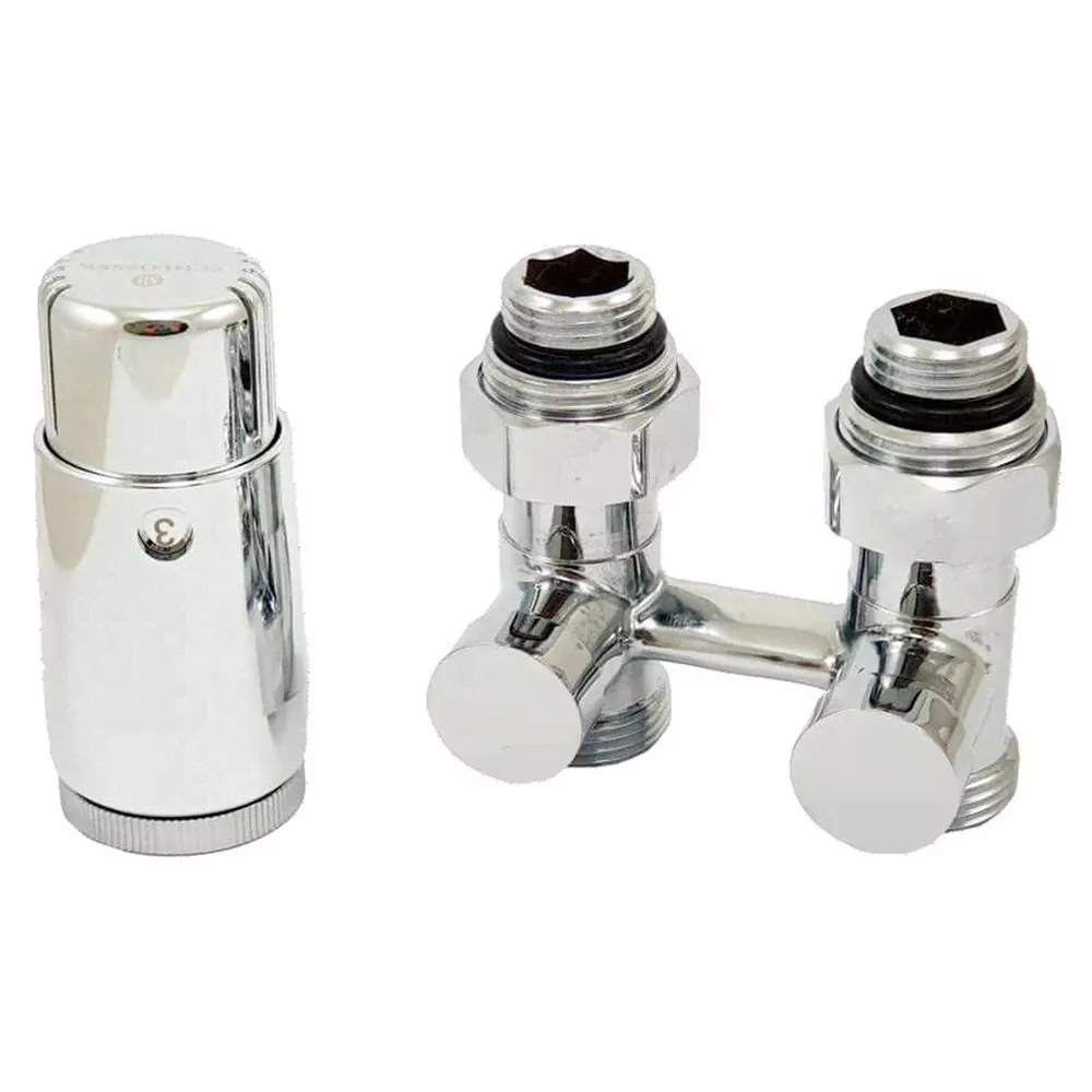 

Комплект узла нижнего подкл SCHLOSSER прямой STANDARD 3/4" (хром) с термоголовкой М30х1,5, ниппеля 1/2"Х3/4"