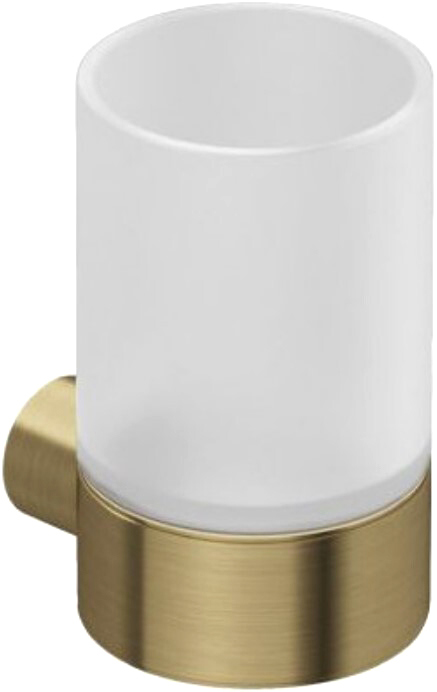 Стакан для ванной Kludi Vela R 58975N0 настенный брашированное золото стеклянный 5539₽