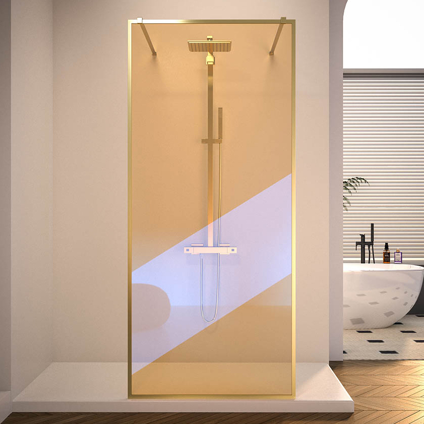 

Душевая перегородка Veconi Korato KR90GC-100-09-C4 100 см, профиль брашированное золото, стекло хамелеон