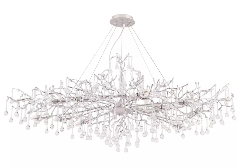 

Подвесная люстра Crystal Lux REINA V2 SP12 L1500 SILVER PATINA