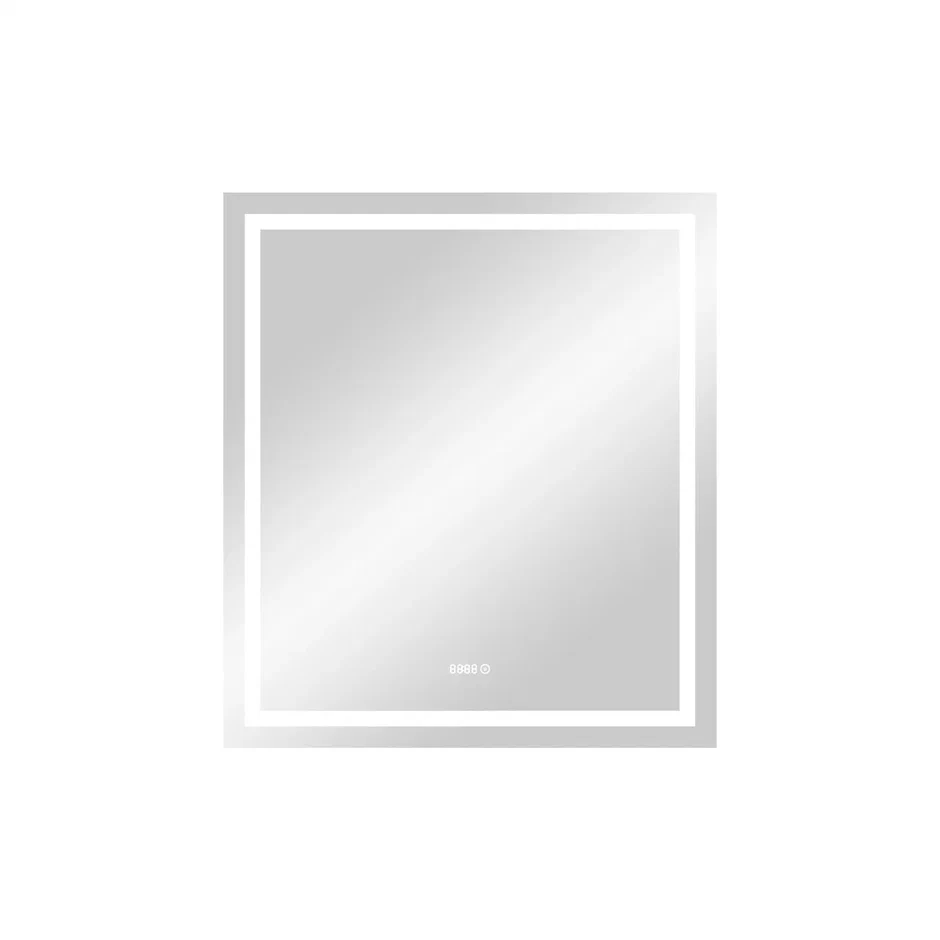 

Зеркало CONTINENT Verte 80х90 с часами и подсветкой