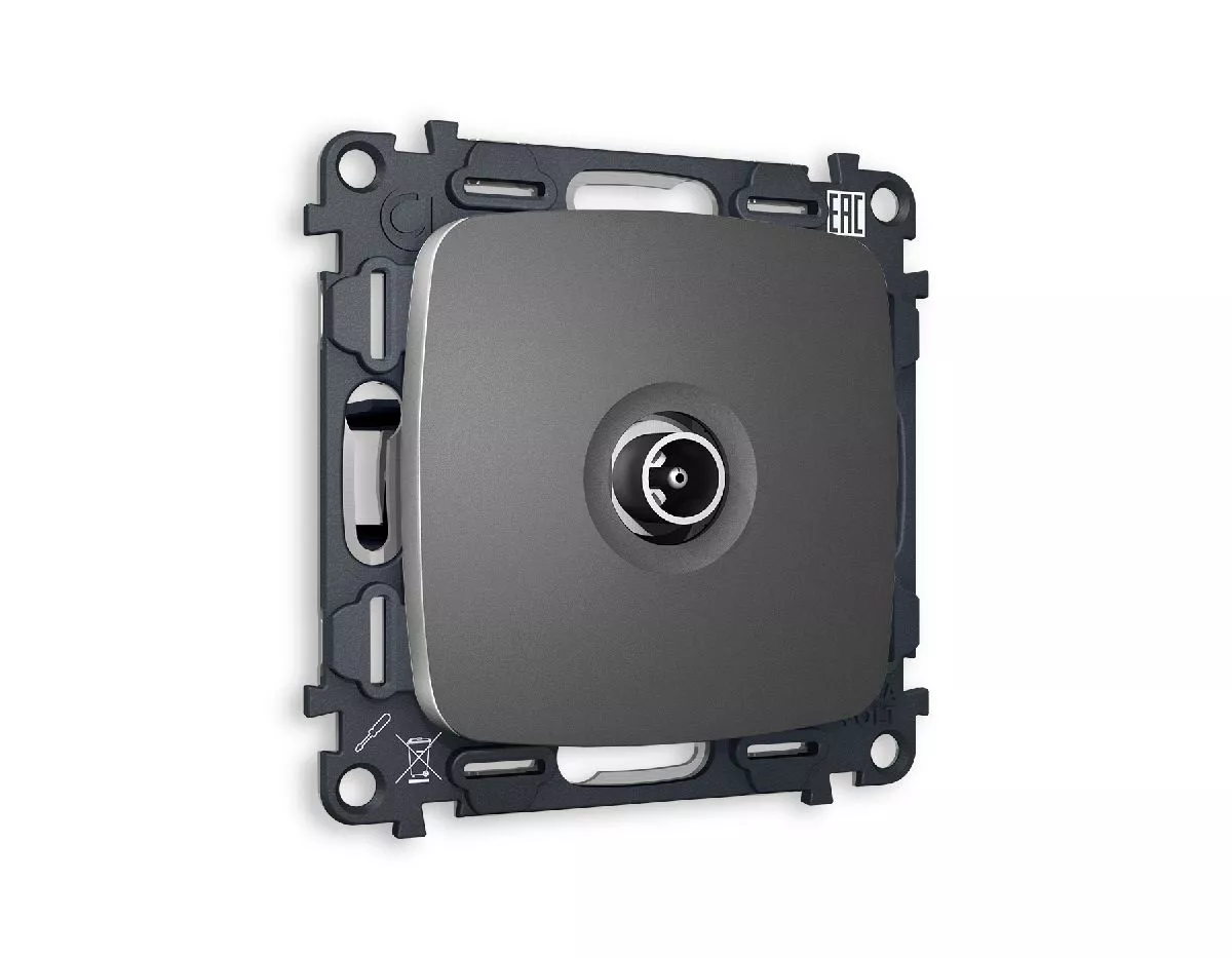 

Комплект механизма TV розетки проходной 5-1000 MHz 4dB Ambrella Volt Omega MO663030