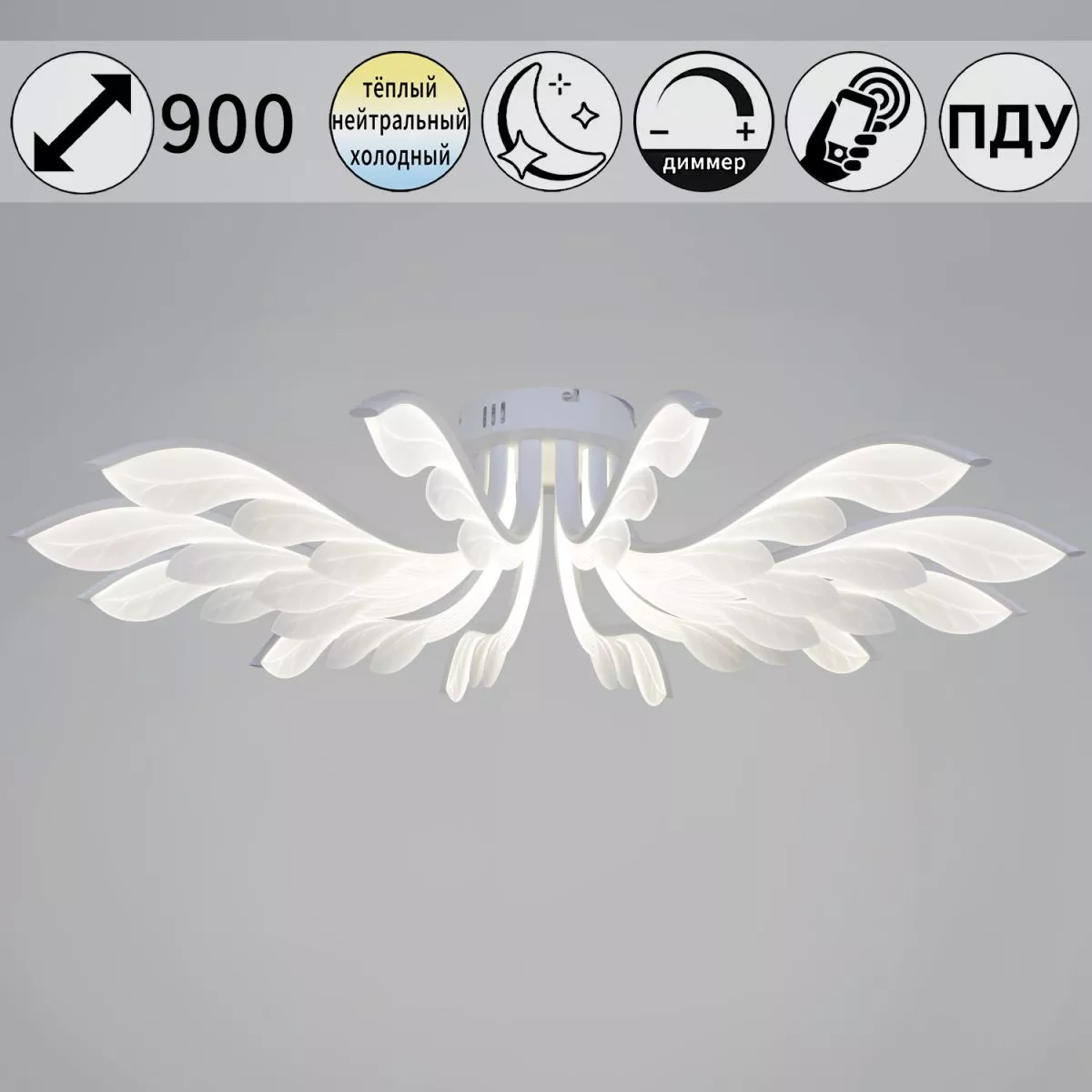 

Потолочная люстра Reluce 14390-0.3-12L white