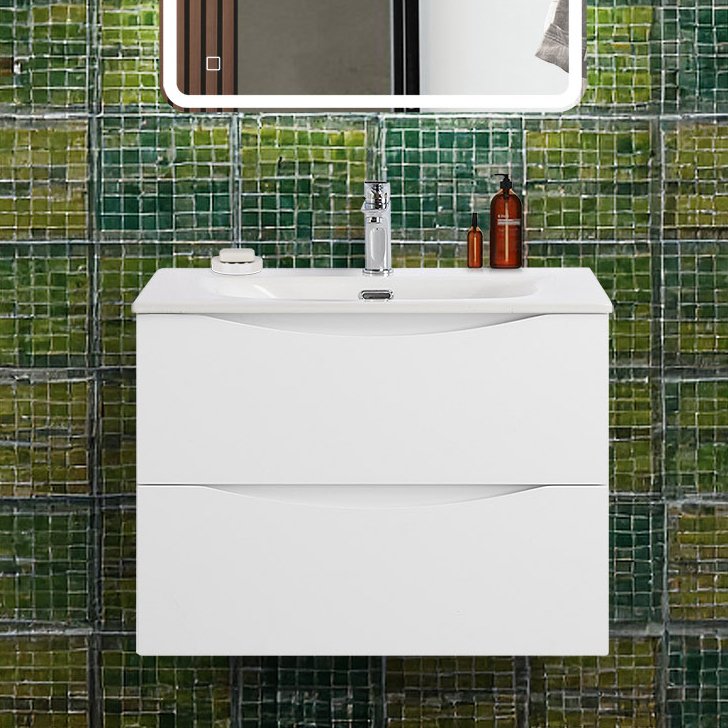 

Тумба под раковину без столешницы BelBagno Marino-cer-n 70 подвесная, bianco opaco