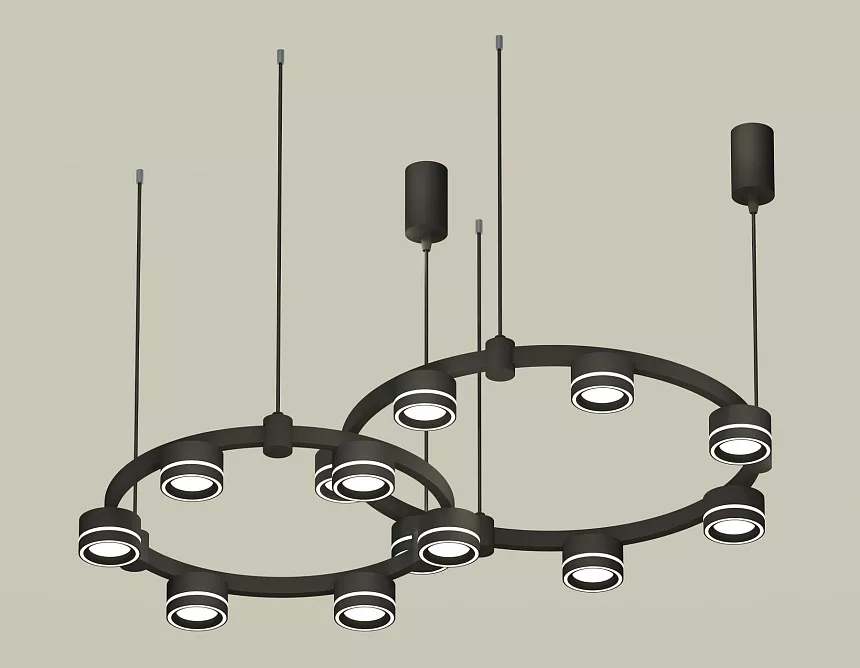 

Комплект подвесного светильника Ambrella Light Techno Ring XR92091004 (A9209x2, C9238, C9232, N8434)