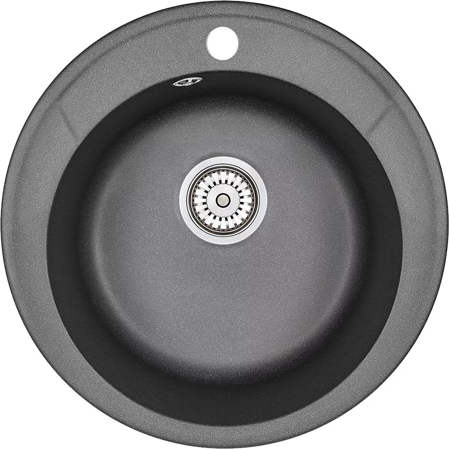 

Мойка кухонная Granula Standart 48х48 черный матовый