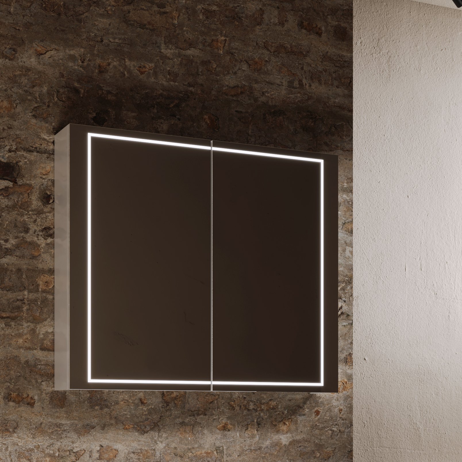 Зеркало-шкаф Aqwella Simplex 80 с подсветкой 19096₽