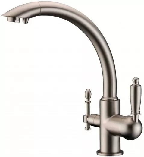 

Смеситель для кухни Zorg Clean Water ZR 314 YF-33 NIСKEL с подключением фильтра хром матовый, никель