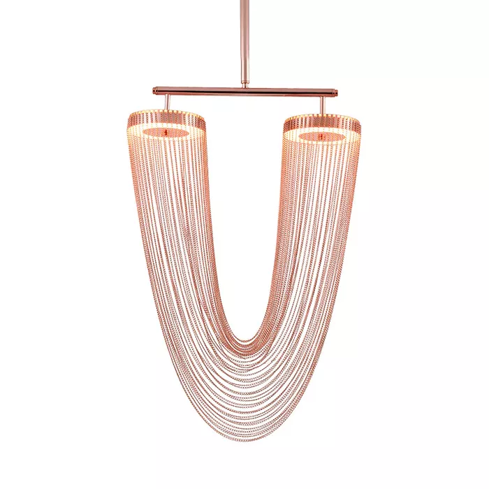 

Люстра на штанге Delight Collection Otero 8608P copper