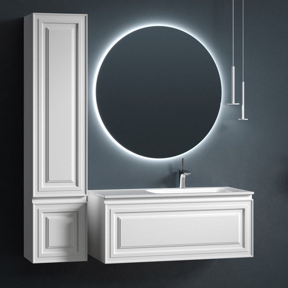 

Мебель для ванной комнаты Sancos Very 100 R bianco