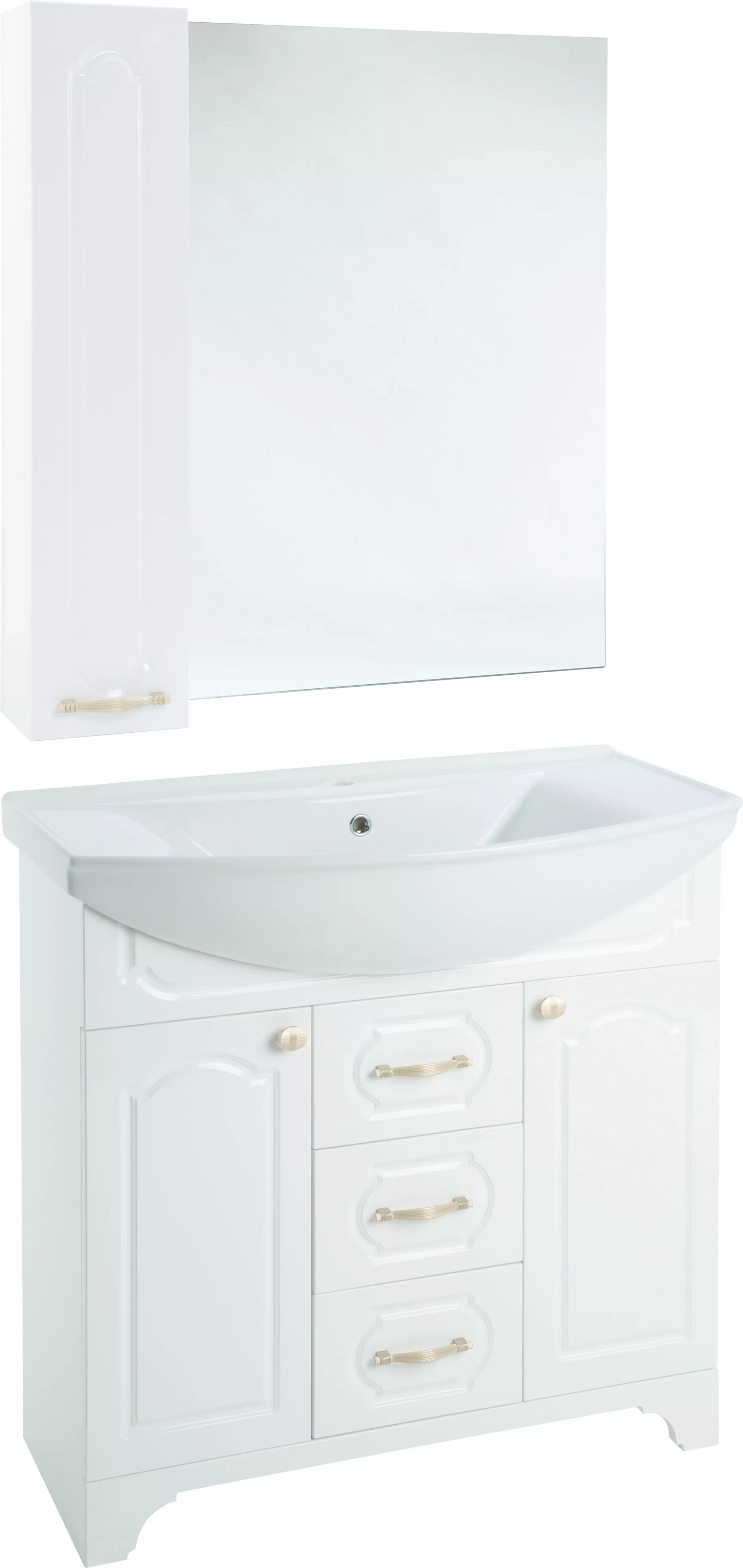 Мебель для ванной Bellezza Тиффани 75 белая, цвет белый - фото 1