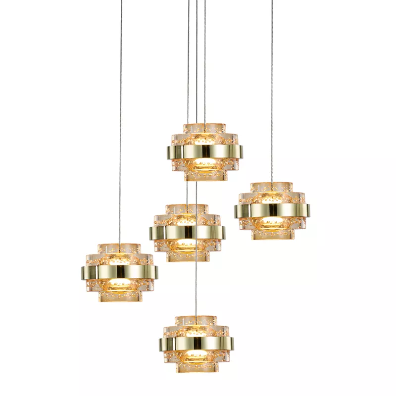 

Подвесной светильник Delight Collection MD22030002 MD22030002-5A gold/champagne