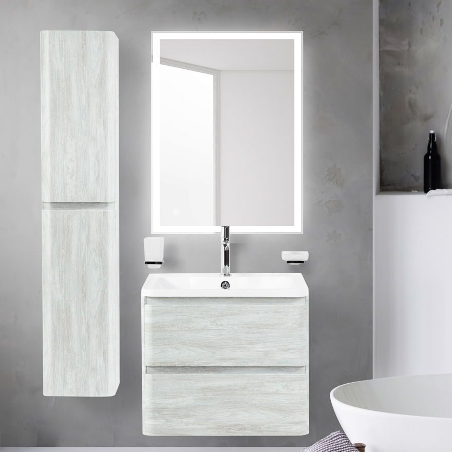 

Мебель для ванной комнаты BelBagno Albano 70 подвесная, rovere vintage bianco