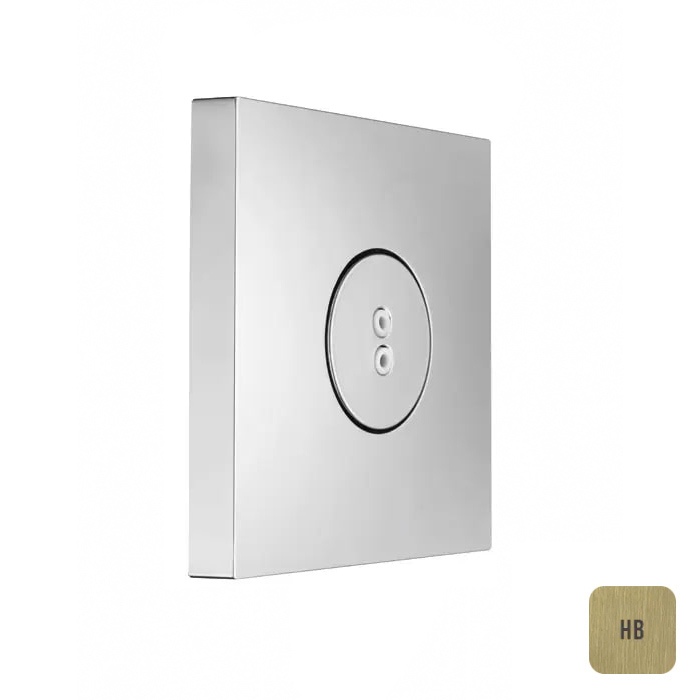 ALMAR BODYJET Боковая душевая форсунка 80х80 мм форма QUADRO вращающаяся струя Spin пластик ABS цвет Brushed PVD High Brass 21064₽