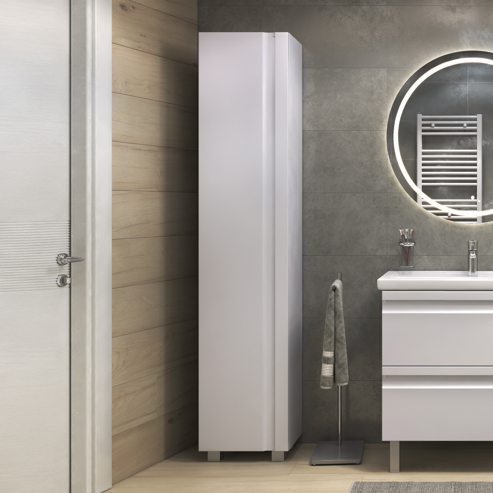 

Шкаф-пенал для ванной Vigo Holly 40